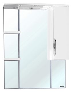 Зеркало-шкаф с подсветкой Bellezza Лагуна 75см правый белый 00000001105